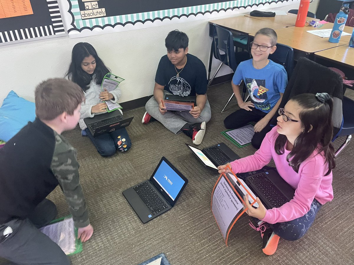 gibbschfrisco's tweet photo. Collaboration and preparation for grade level debates. 5th grade was able to meet with other classes and share their opinions and research, counterclaims, and rebuttals! #FISDmadetoshine @PhillipsElem @RonaLBrowning @FadayomiQ https://t.co/xHUG4DjBpL
