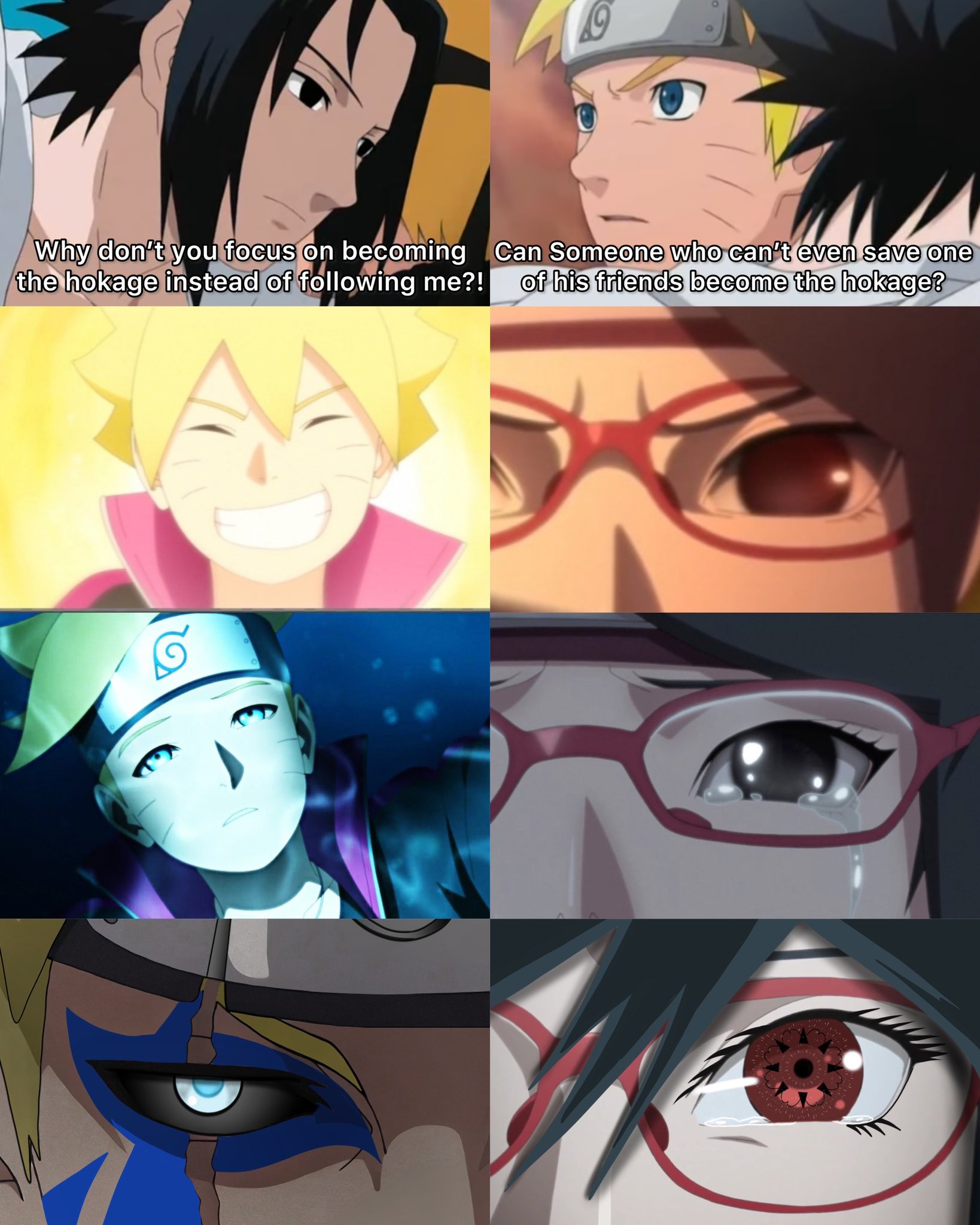 Sarada Uchiha on X: Im Sarada Uchiha I plan on becoming Hokage by  choosing a different path than my dad! #Naruto #TheNextGeneration   / X