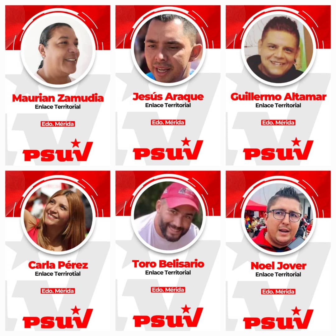 🚩 El <a href="/PartidoPSUV/">PSUV</a> del Municipio Santos Marquina del estado #Merida felicita a los nuevos integrantes del equipo político Estadal, junto a nuestro camarada y gobernador <a href="/JEHYSONGUZMAN/">JEHYSON GUZMÁN</a>  y nuestro alcalde @Otaloraalcalde🚩

#BastaDeBloqueoCriminal
