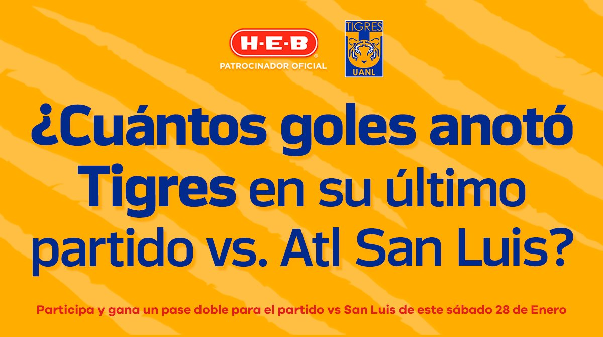 HEB_mexico's tweet photo. ¡H-E-B te invita al Universitario! Apoya a los @Tigresoficial desde el estadio 🏟 🐯
👉 Sigue estos pasos para participar por uno de los 10 pases dobles: 
💛 Responde la pregunta en los comentarios 💬
💙 Da RT a este tweet 🔃
👇🏻 Revisa los términos y condiciones 🤓 https://t.co/S83Ro1uP2E
