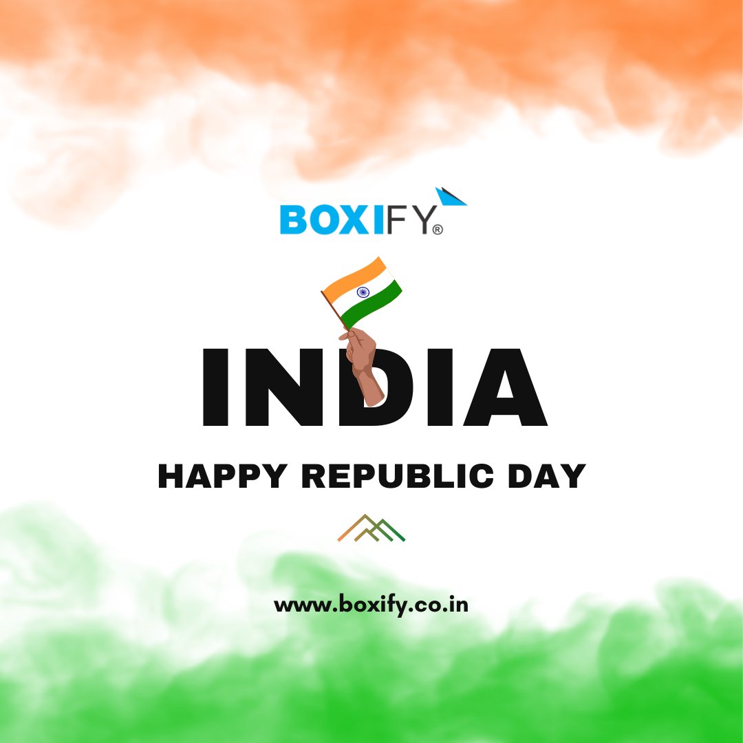 BoxifyMobify's tweet photo. HAPPY 74th REPUBLIC DAY TO ALL
PROUD TO BE AN INDIAN
#happy74threpublicday
https://t.co/UHHzljLOIa
#boxify #packaging #makeinindia #republicday #republicdayindia #india #happyrepublicday #republicdayspecial #indianarmy #republic #indianrepublicday https://t.co/4dN81GucMy
