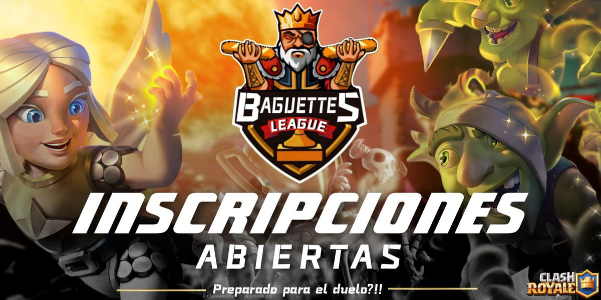 Baguettes Esports (@baguettesarmin) on Twitter photo 🏆 Baguettes League 🏆
Abrimos inscripciones para la 1° edición de la Baguettes League por equipos
NA • LATAM • Europa
$50USD Prizepool
32-64 cupos
Requisitos 👇
Seguir a:
<a href="/Cerdillo12/">Cerdillo</a>
@Alvaro4Cr
<a href="/BaguettesArmin/">Baguettes Esports</a>
<a href="/_yar25/">Yaryi Hernandez</a>
<a href="/GabortStk/">Gomaxxx</a>
<a href="/HaroldCR2P/">Harold</a>
♥️ Y 🔄
Pruebas vía Discord. 🏆 Baguettes League 🏆
Abrimos inscripciones para la 1° edición de la Baguettes League por equipos
NA • LATAM • Europa
$50USD Prizepool
32-64 cupos
Requisitos 👇
Seguir a:
<a href="/Cerdillo12/">Cerdillo</a>
@Alvaro4Cr
<a href="/BaguettesArmin/">Baguettes Esports</a>
<a href="/_yar25/">Yaryi Hernandez</a>
<a href="/GabortStk/">Gomaxxx</a>
<a href="/HaroldCR2P/">Harold</a>
♥️ Y 🔄
Pruebas vía Discord.
