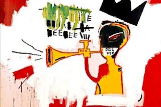 HumorArtsMuseum's tweet photo. Trumpet
Jean-Michel Basquiat, 1984, Print

Basquiat was a neo-expressionist painter and graffiti artist who radicalized the NYC art scene in the 80s. He was friends of and sometimes collaborated with Andy Warhol and Keith Haring. Tragically, he died in 1988 at the age of 27. https://t.co/RgUZVzquak
