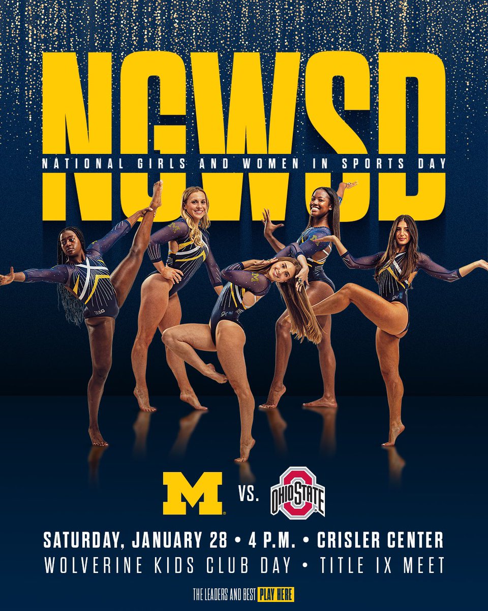 Celebrate National Girls and Women in Sports Day this Saturday with us!

Arrive early for the poster and Title IX button giveaway! 

Buy Tickets Now: myumi.ch/VMe2M

#GoBlue