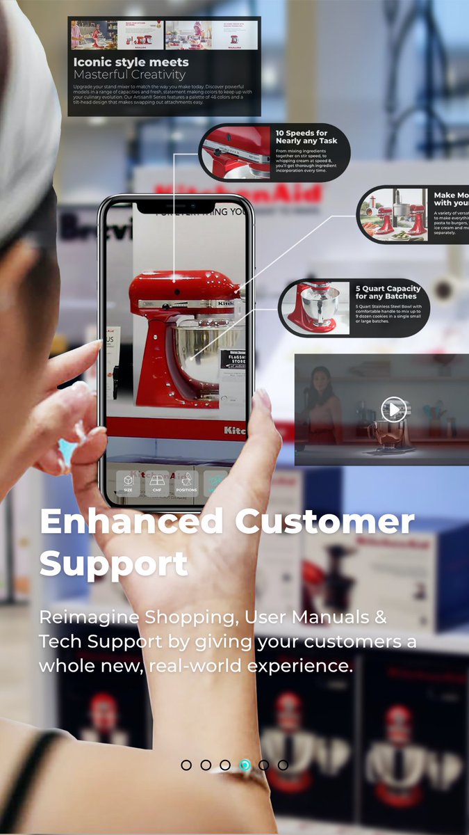 KaaloDesign's tweet image. What is Kaalo Augmented Reality? 

Kaalo AR is an interactive experience designed to digitally enhance a real-world environment. Some applications are highlighted below:
#KaaloAR #WhatIsAR #ARforBusiness #ARforTraining #ARforSales #ARforCustomerSupport #ARforRetail