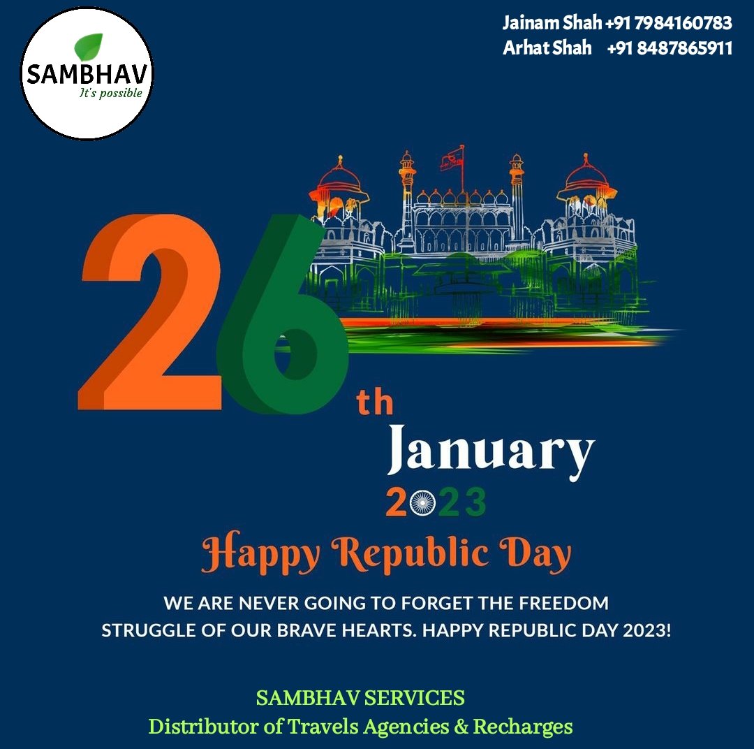 Sambhav_Service's tweet photo. Let us celebrate the Glory of our Nation and share the pride of being an Indian Today....

Happy Republic Day 2023...🇮🇳🇮🇳🇮🇳 https://t.co/DzGQuiKRbY