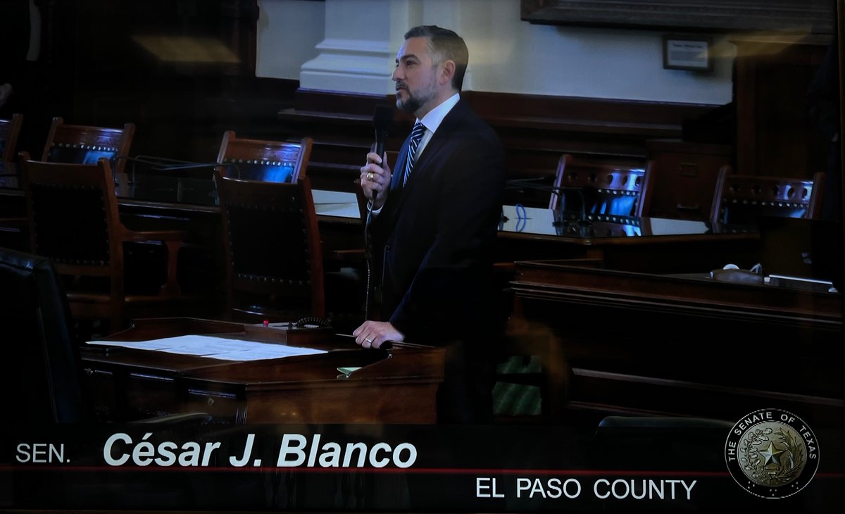 CesarJBlanco's tweet photo. Today, I had the pleasure of recognizing @ElPasoChildrens &amp; @ChildHospAssnTX Chair, Cindy Stout on the Senate Floor. Since opening, El Paso Children's Hospital has played a critical role in delivering pediatric care to thousands of children in #ElPaso. TY for all you do! #txlege https://t.co/jcrMOxwGCc