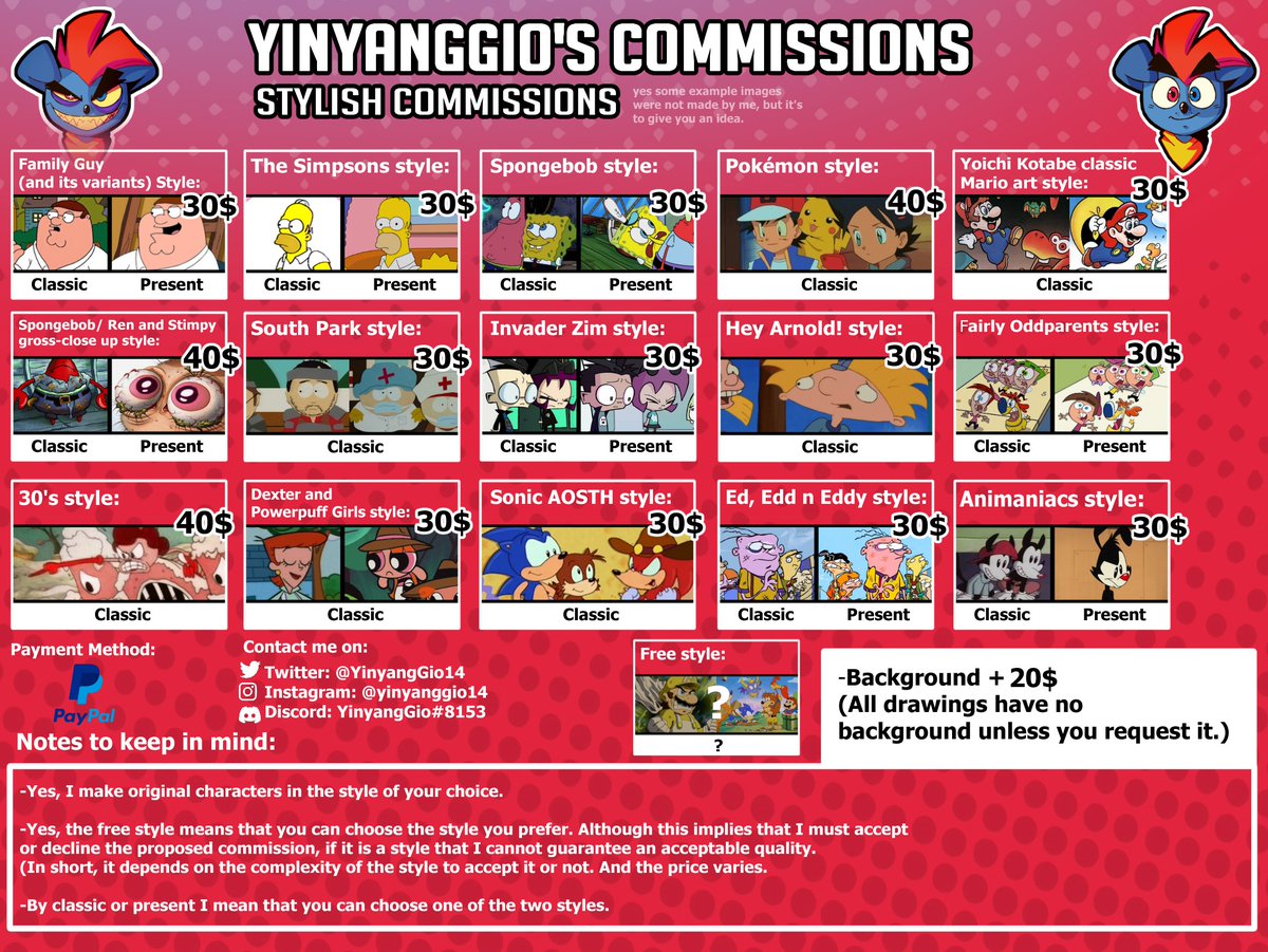 YinyangGio14's tweet image. -Art style commissions here.
Well, since some people said that the prices were too low, or that they could not find the prices, here is all the information. You can DM for more info lol
#art yee
