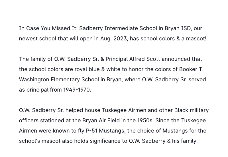 Bryan ISD (@bryanisd) on Twitter photo 📌 Follow/👍 Sadberry's FB Page: facebook.com/sadberryinterm…
📌 Follow <a href="/AlfredScottBISD/">Alfred Scott</a>
📌 Watch Mascot/School Colors Announcement at the last Bryan ISD Board Meeting: youtu.be/1O4qXn2MEwE
📌 Visit the Sadberry Website: bryanisdtx.sites.thrillshare.com/o/sadberry
📌 WATCH THIS:youtube.com/watch?v=ypx55-… 📌 Follow/👍 Sadberry's FB Page: facebook.com/sadberryinterm…
📌 Follow <a href="/AlfredScottBISD/">Alfred Scott</a>
📌 Watch Mascot/School Colors Announcement at the last Bryan ISD Board Meeting: youtu.be/1O4qXn2MEwE
📌 Visit the Sadberry Website: bryanisdtx.sites.thrillshare.com/o/sadberry
📌 WATCH THIS:youtube.com/watch?v=ypx55-…