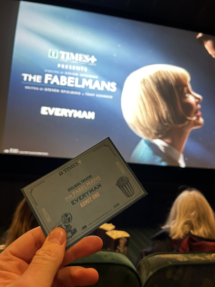 Thank you <a href="/thetimes/">The Times and Sunday Times</a> for a lovely evening <a href="/Everymancinema/">Everyman Cinema</a> Edinburgh’s preview screening of #TheFabelmans 🍿#Timesplus #timesmember