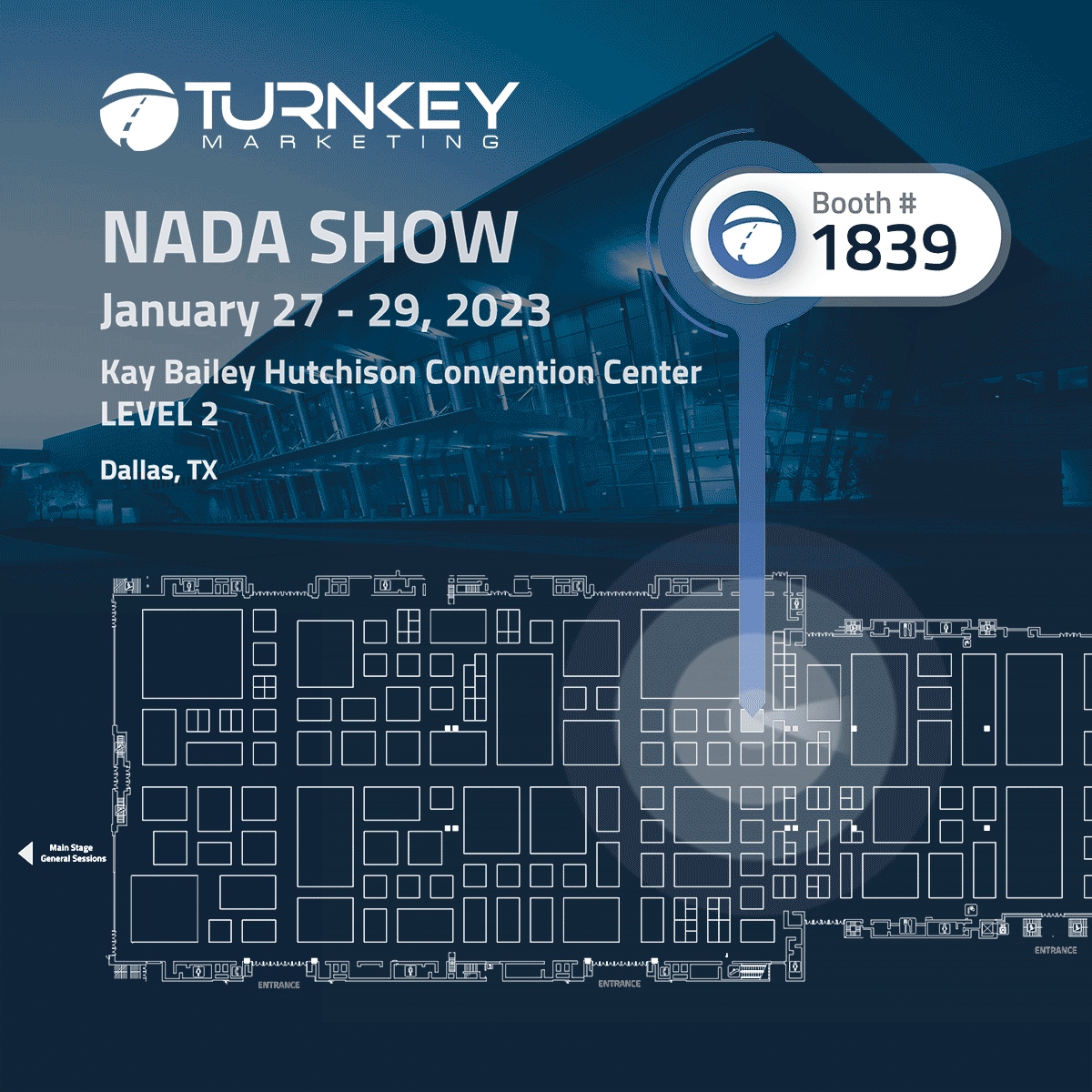 IT'S GO TIME 💥 Let's chat all about the new #Marketing innovations that will make your dealership stand out from the rest! We will be at #NADA2023 booth #1839 to chat all things marketing, product development and GROWTH 🎉 Stop by #Booth1839 🚙 #TkmktStrong #Automotive #NADAShow