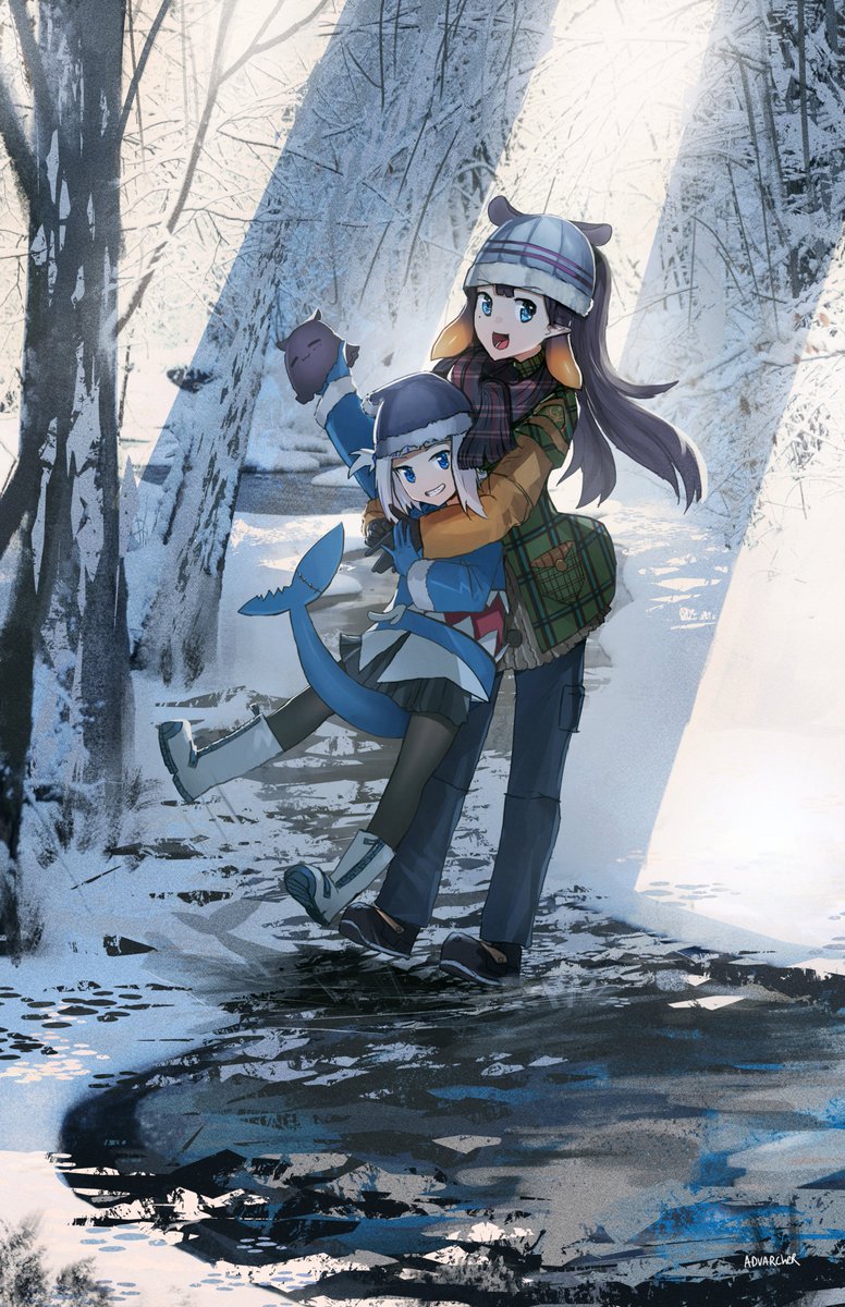 がうるぐら ,一伊那尓栖 「Front Tail version 」|advarcherのイラスト