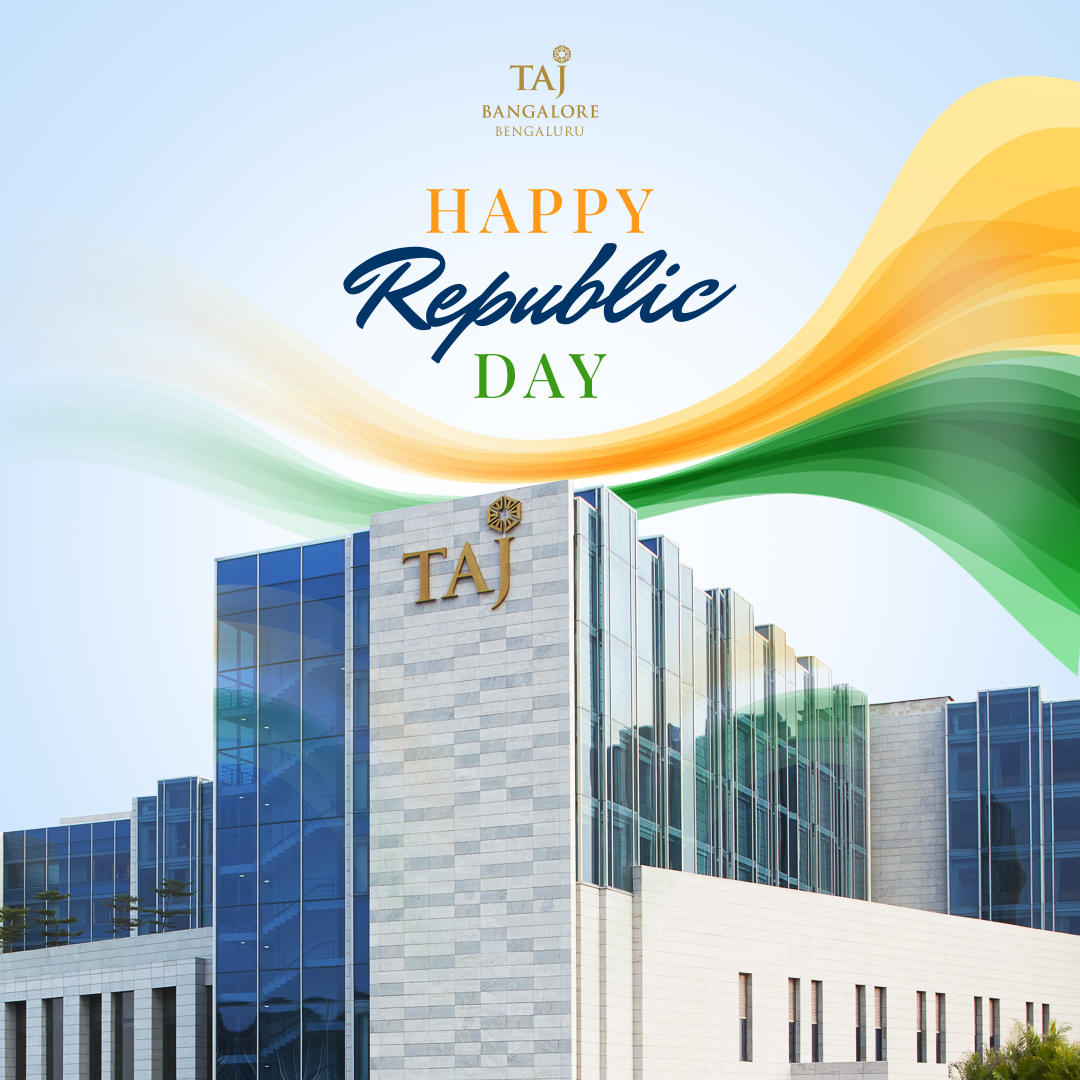 74 years of celebrating diversity, unity and equality.
Wishing you a very happy 74th year of democracy. Happy Republic Day!

#TajBangalore #TajHotels #Karnataka #Bengaluru #BangaloreAirport #RepublicDay #HappyRepublicDay #74thRepublicDay