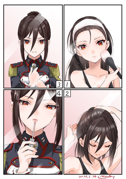 朝のお支度メレフ
鏡になりたいです… 