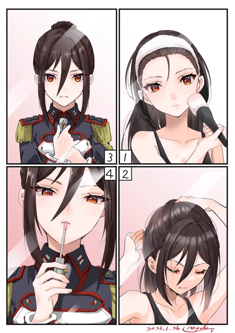 朝のお支度メレフ
鏡になりたいです… 