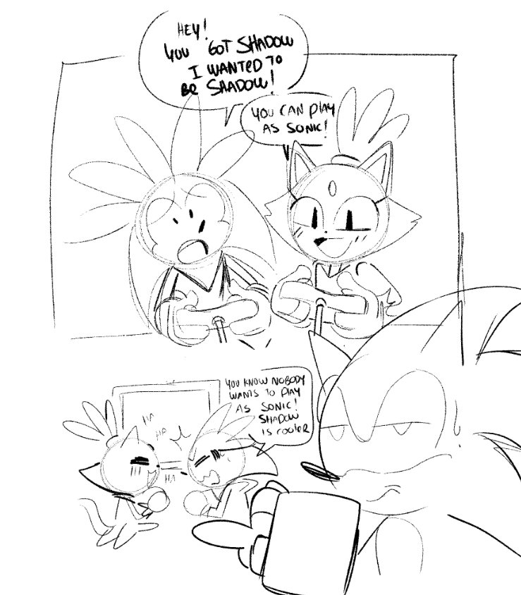 ☀️🐶💜🤍 GABS SAM 🤍💜🐶☀️🔜 on X: This is getting too much share so, if  you're new: this drawing is based on @/spiritsonic's (almost 15 years long) sonic  fanfic Ghost of the future.