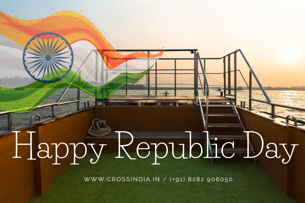 Crossindia1's tweet photo. Crossindia Cruises wishes a very Happy Republic Day. 

Since the last 10 years we have been uplifting the maritime industry in India through cruise events , charters and tourism. 

Look forward to another glorious decade. 

#republicday2023 
#CrossindiaCruises 
#CruiseEvents https://t.co/KUYhDr4NQA
