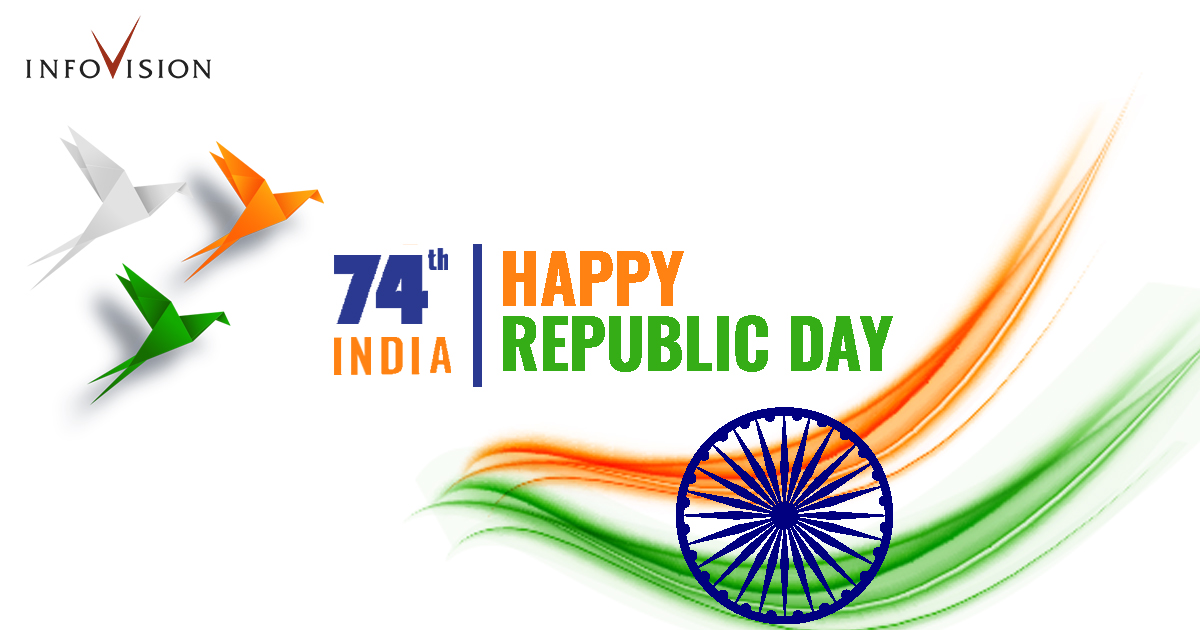 infovision_inc's tweet photo. InfoVision wishes you all a Happy Republic Day! Let’s celebrate our nation’s diversity, as we earmark our 74th Republic Day.

#acceleratedigital #happyrepublicday #74threpublicday #nationdiversity #republicdayindia #infovision https://t.co/onlDKtr8tW