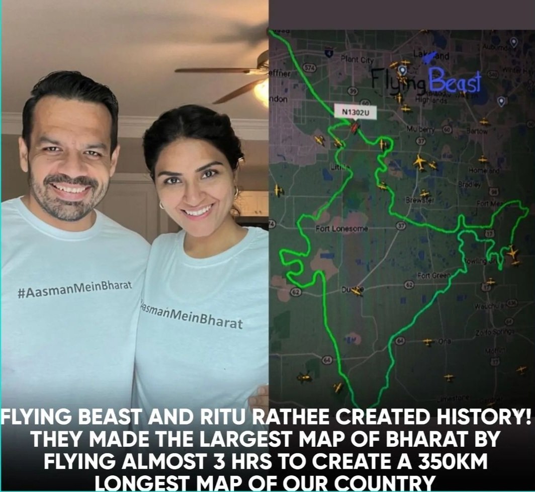 #AasmanMeinBharat @flyingbeast320 @captriturathee #createdhistory
#IndianFlag #Indianmap 🇮🇳