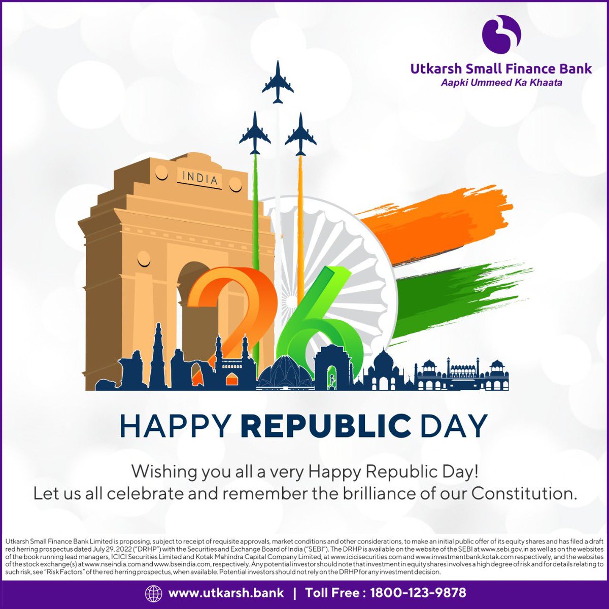 #HappyRepublicDay
#UtkarshSmallFinanceBank