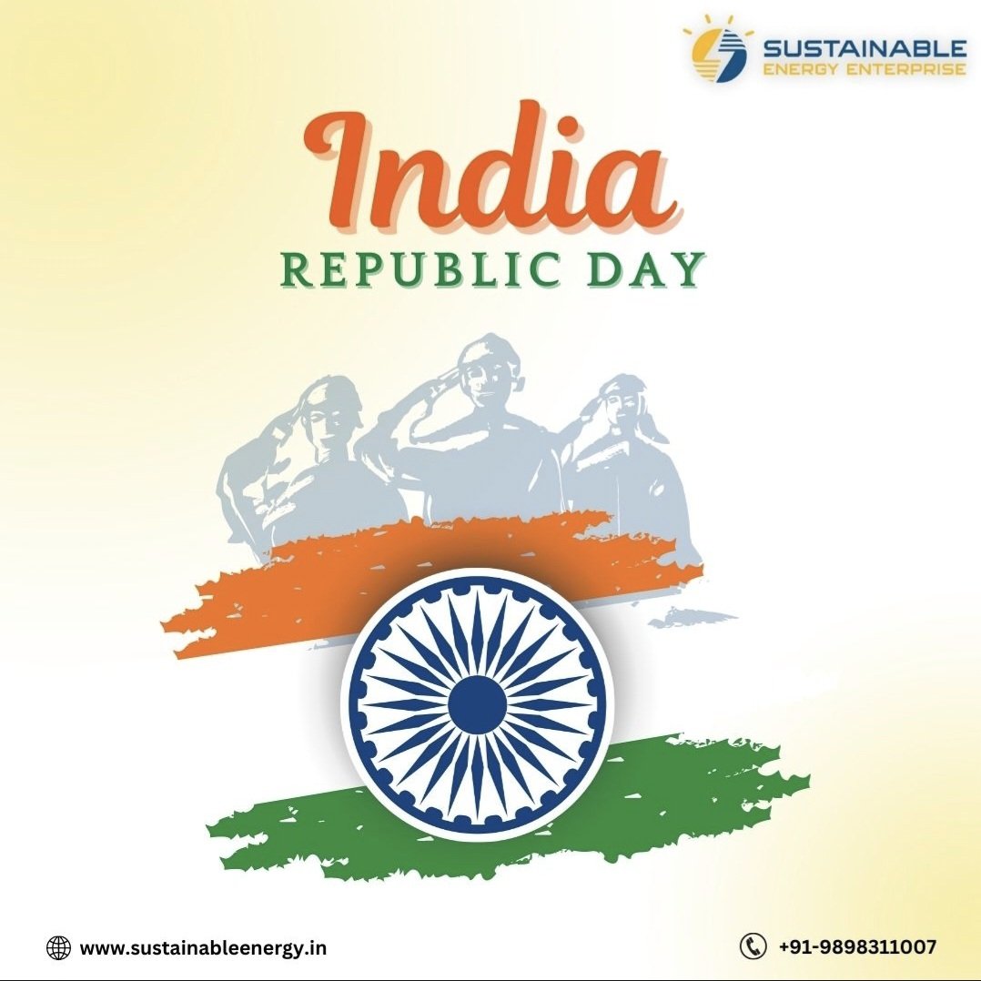 Niraj5697's tweet photo. An Energy independent nation is a progressing nation.🇮🇳
Let's Switch to Solar Energy and make India a better nation.🇮🇳
#republicday #india #republicdayindia #happyrepublicday #indian #solarenergy #solar #solarpower #solarpanels #renewableenergy #greenenergy #energy #cleanenergy https://t.co/g9Cdf0zngf