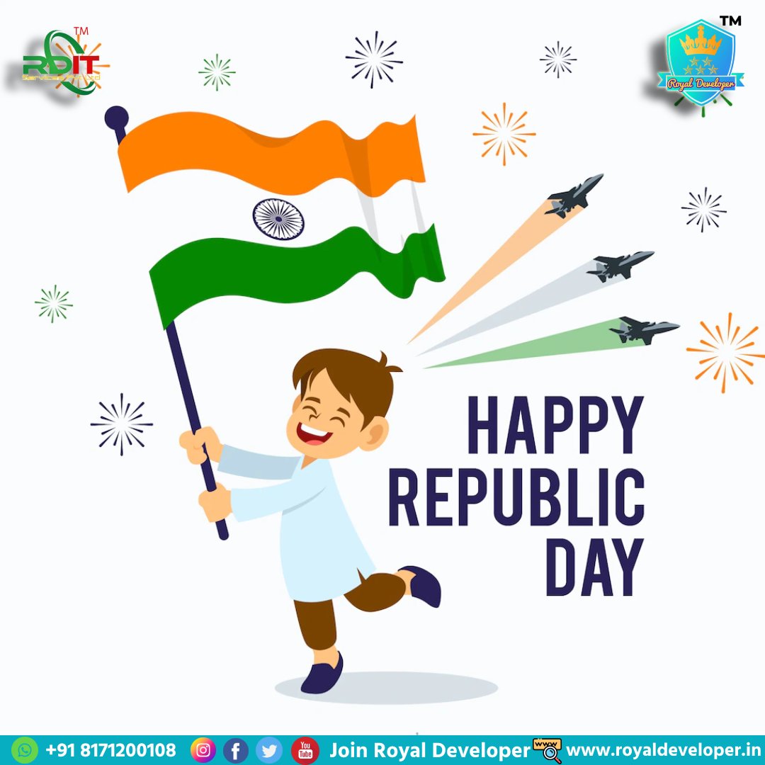 Royal_Developer's tweet image. Happy Republic Day #royaldeveloper #RepublicDay #JaiHind