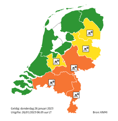 Code oranje. Gladheid door ijzel.