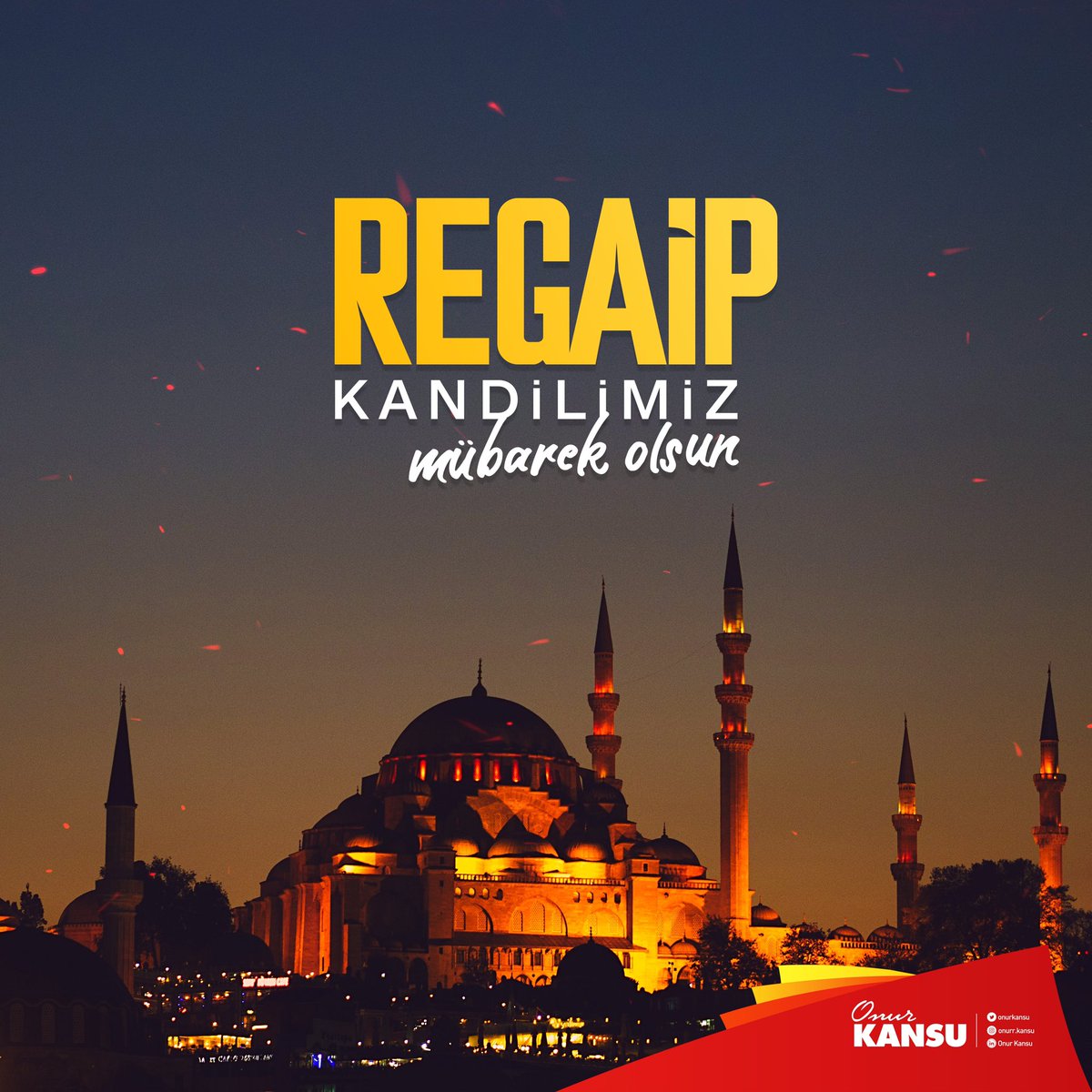 Regaip Kandilimiz Mübarek Olsun.
#RegaipKandili