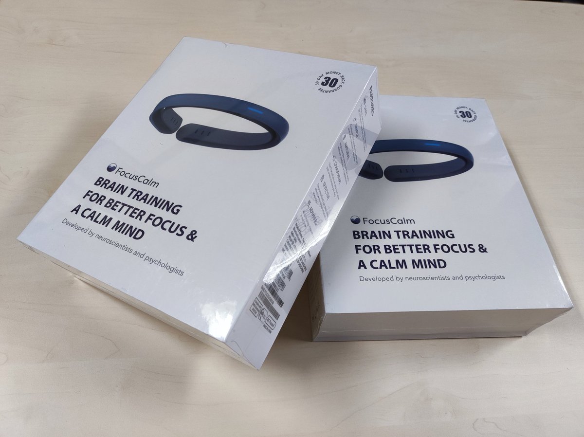 脳波計測装置、来た～(ﾟ∀ﾟ)!!
心理学実験、ニューロマーケティングの研究に使います💨 #focuscalm