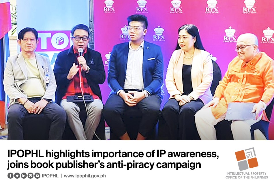 IPOPHL's tweet photo. #IPOPHL stressed the importance of raising IP awareness in the fight against piracy as the Office joined book publisher Rex Education in its Stop Piracy campaign.
Read the full story here: https://t.co/wshHOYTIjD
#IPAwareness #StopPiracy #RespectIP https://t.co/YdyIozXxYK