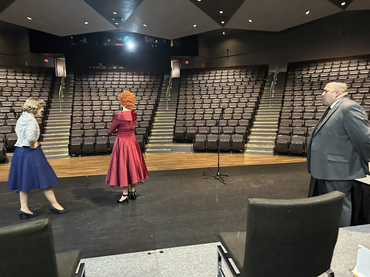 gmarzilli's tweet photo. Walking the stage before the show at @TAMU’s  Rudder Theatre for @LATheatreWorks #lucilovesdesi #tour https://t.co/lTTGGYVppt