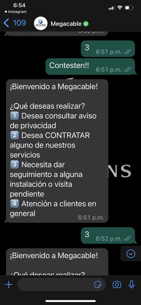 D_Mascareno's tweet photo. Descripción gráfica de que no hacer en su departamento de servicio al cliente, ni sus chat bots sirven, un servicio deplorable @Megacable https://t.co/eotDruPCWA