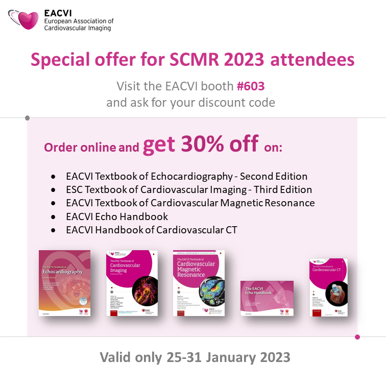 If you attend #SCMR23, visit booth 603 and get your 30% discount code on the #EACVI books!