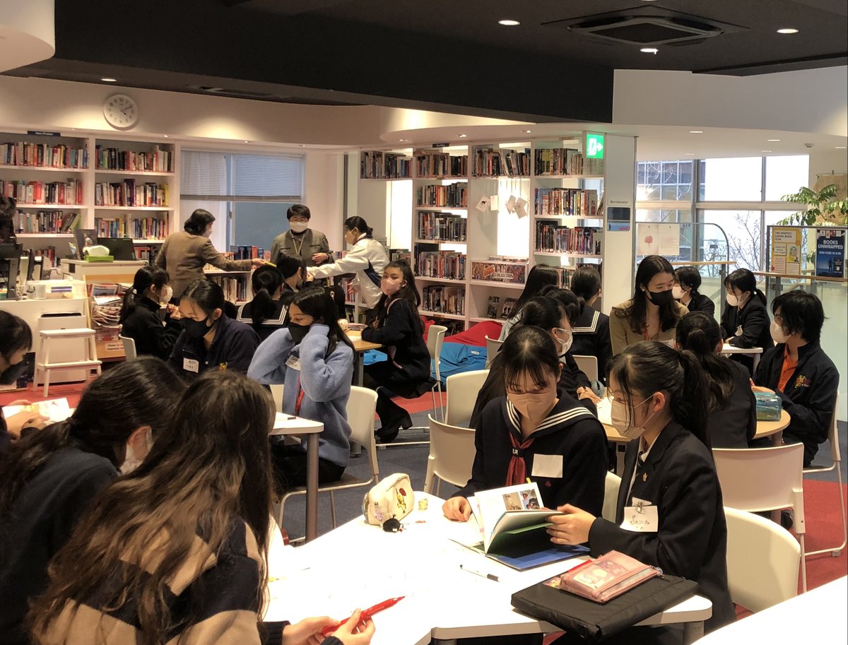 BST_SecLibrary's tweet photo. A fantastic Sakura Book Club @BST_Secondary with students from Showa High School. Together students planned &amp; delivered a series of activities &amp; discussions, exploring the incredible life of Dr Nakamura, @sakuramedal book, カカ・ムラド~ナカムラのおじさん #BSTLitFest @BST_Tokyo https://t.co/PA08YZTRYx