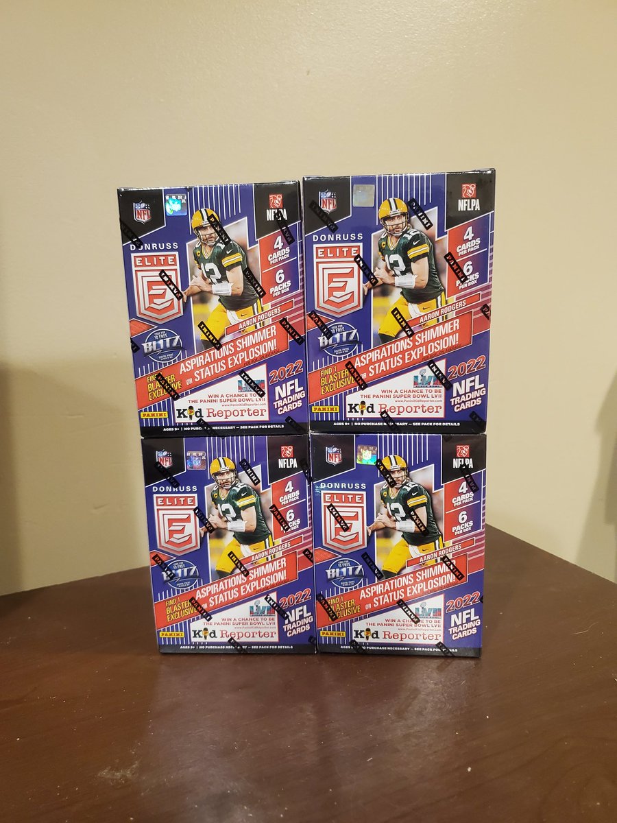 RipSportscards's tweet photo. #Donruss Elite blasters are here. Got some Mosaic coming in too! Anyone wonna rip?!

#Panini #NFL #sportscards #football #BrockPurdy https://t.co/pn7RL4Jfpz