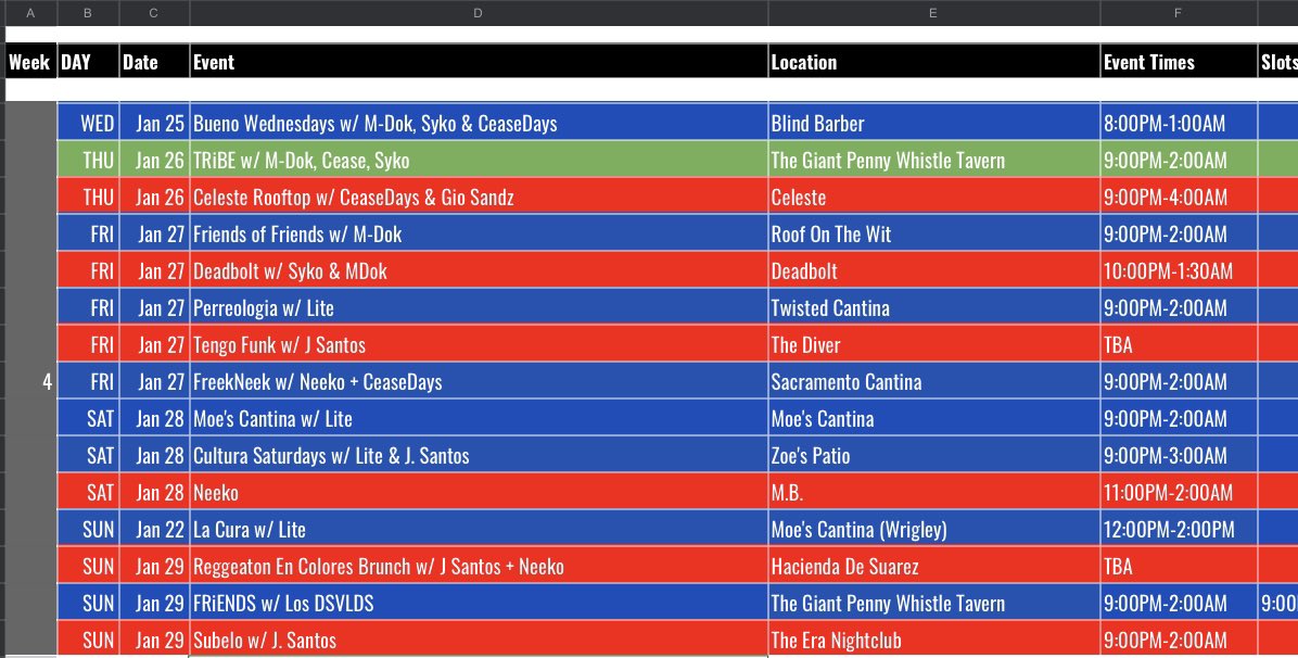 WED - SUN w/ Los DSVLDS

Join Us