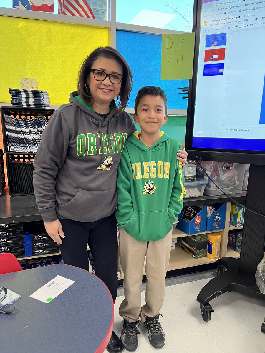 Twinning today with Noah on College Day! #collegereadiness @LomaTerraceES @YsletaISD