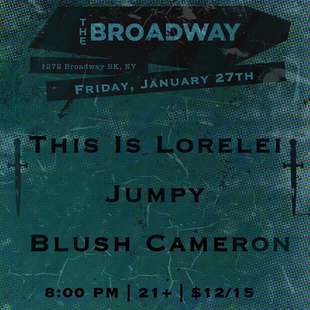 blushcameron's tweet photo. IM PLAYJING @ THE BROADWAY IN BROOKLYN NY THIS FRIDAY crazy line up i would 100% for to this show even if i wasnt playing im a big fan of both artists https://t.co/hfoOciUmSW