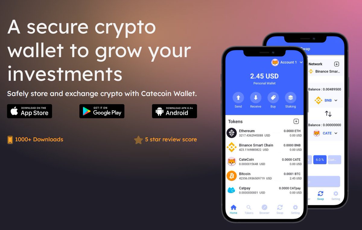#catecoin #wallet will support the below coins in the next Upgrade🐱👏🚀

#Algorand  
#Cosmos  
#NEAR 
#Stellar 
#Tezos
 #Aptos 

#cryptowallet #cryptocurrency
