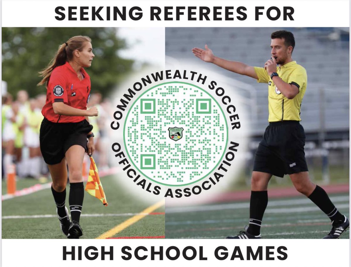 High School Refereeing is such a rewarding job. Not only do you work with the best people and are surrounded by passionate players and coaches for their love of soccer but you also get paid to work out!!! Contact me now for additional information. Super flexible and great pay!