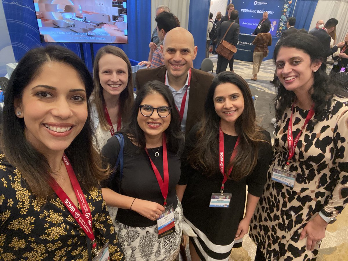 Having a blast at the #Pediatric #SCMR23 reception!! What a pleasure meeting some friends IRL for the first time….including the one and only @chiarabd 🤗 Don’t miss the amazing #CHD content coming up tomorrow!!! #whyCMR @purviparwani @vass_vassiliou @OKhaliqueMD @SCMRorg