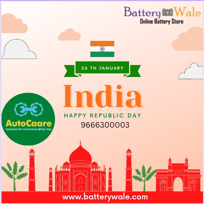 BatteryWale's tweet photo. Happy Republic Day
#carbattery #inverterbattery #batterywale #autocare #upsbattery #bikebattery https://t.co/mRawQtZJ8v