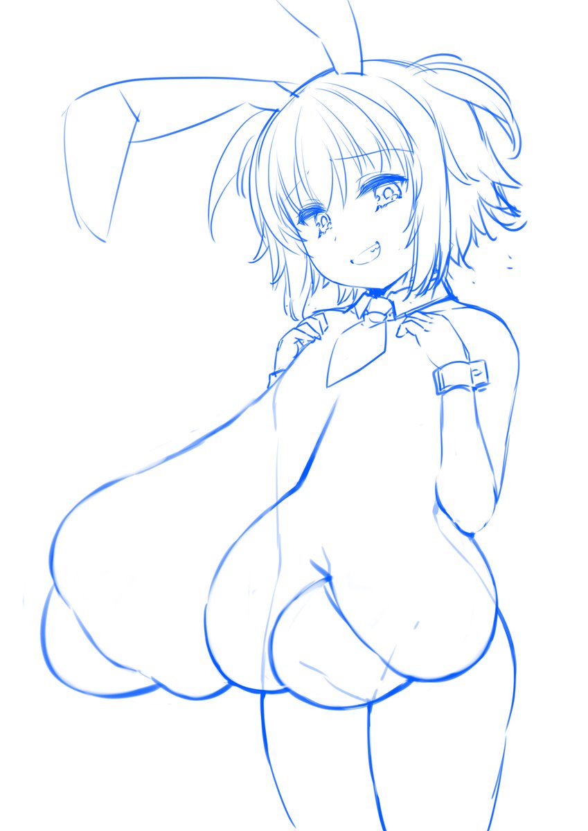 だいぶ無理があるバニー服 