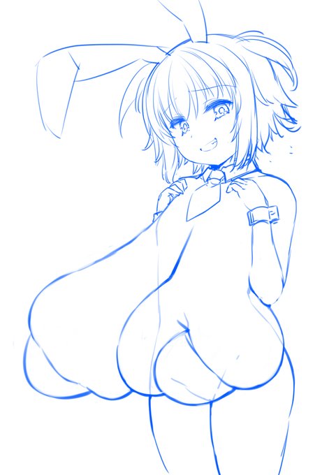 だいぶ無理があるバニー服 