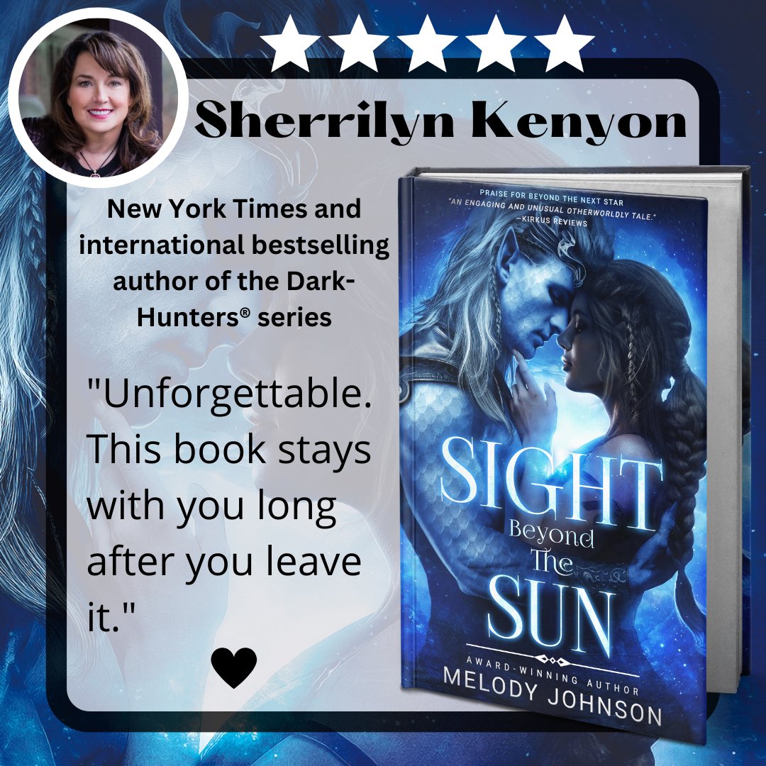 MelodyMJohnson's tweet image. @mysherrilyn says that Sight Beyond the Sun is... “Unforgettable, this book stays with you long after you leave it." Eeek!!

#sherrilynkenyon #darkhunter #KindleUnlimited #KU #darkfantasy #badboy #villains #enemiestolovers