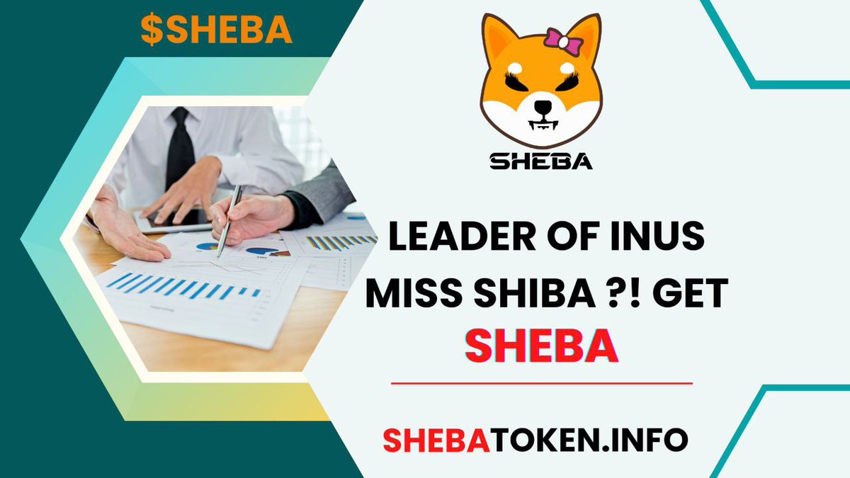 $SHEBA

Mission:
#SHEBA's leadership and vision had brought great success to her pack and the village, and she was forever remembered as the mother of the #SHIBA Inu pack and the #ERC20 token that took the #Crypto space by storm.🐻

linktr.ee/shebainu

#Next100XGEMS
#DOGE