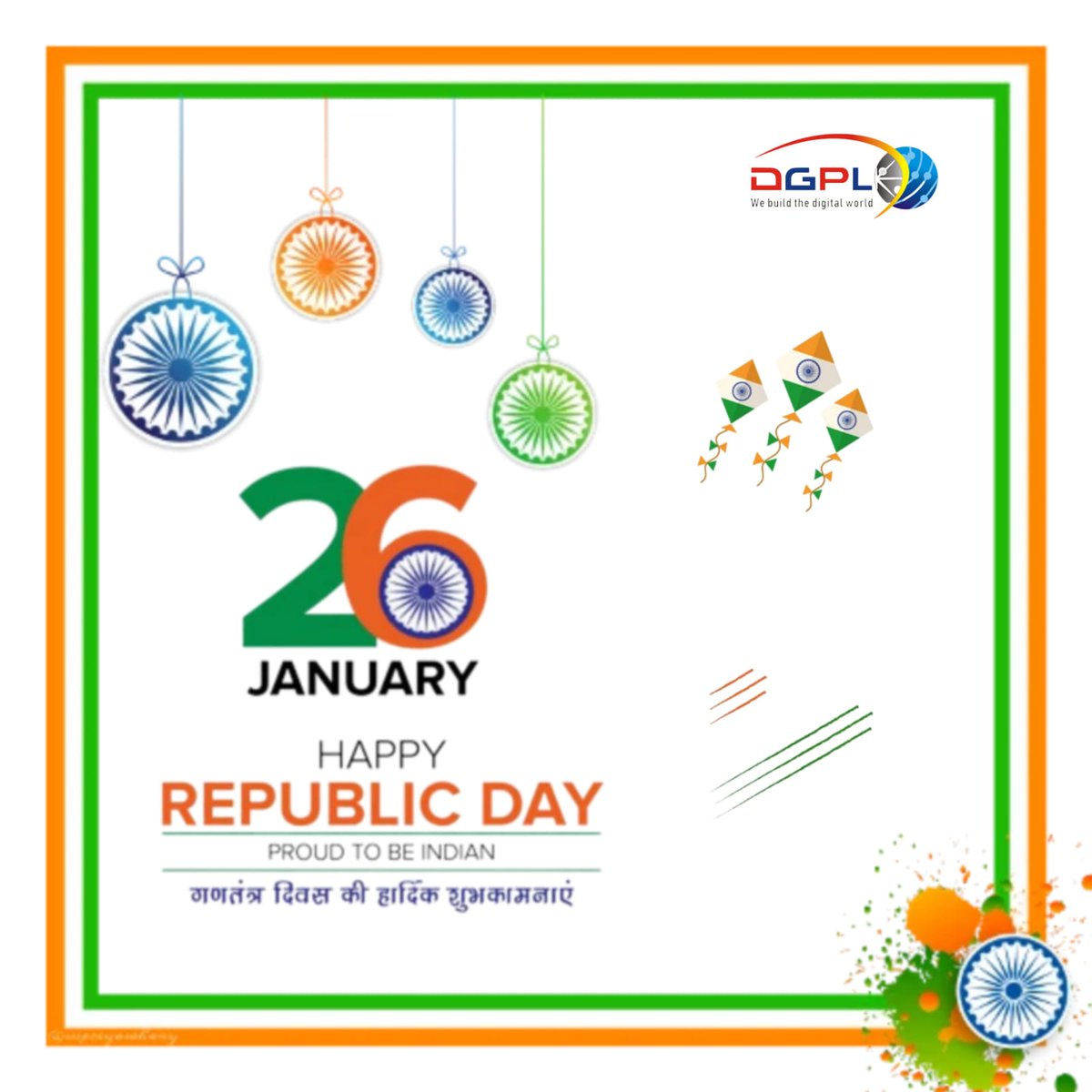 OfficialDGPL's tweet photo. गणतंत्र दिवस की हार्दिक शुभकामनाएं!
26th January 2023 https://t.co/4YbTvckDtF