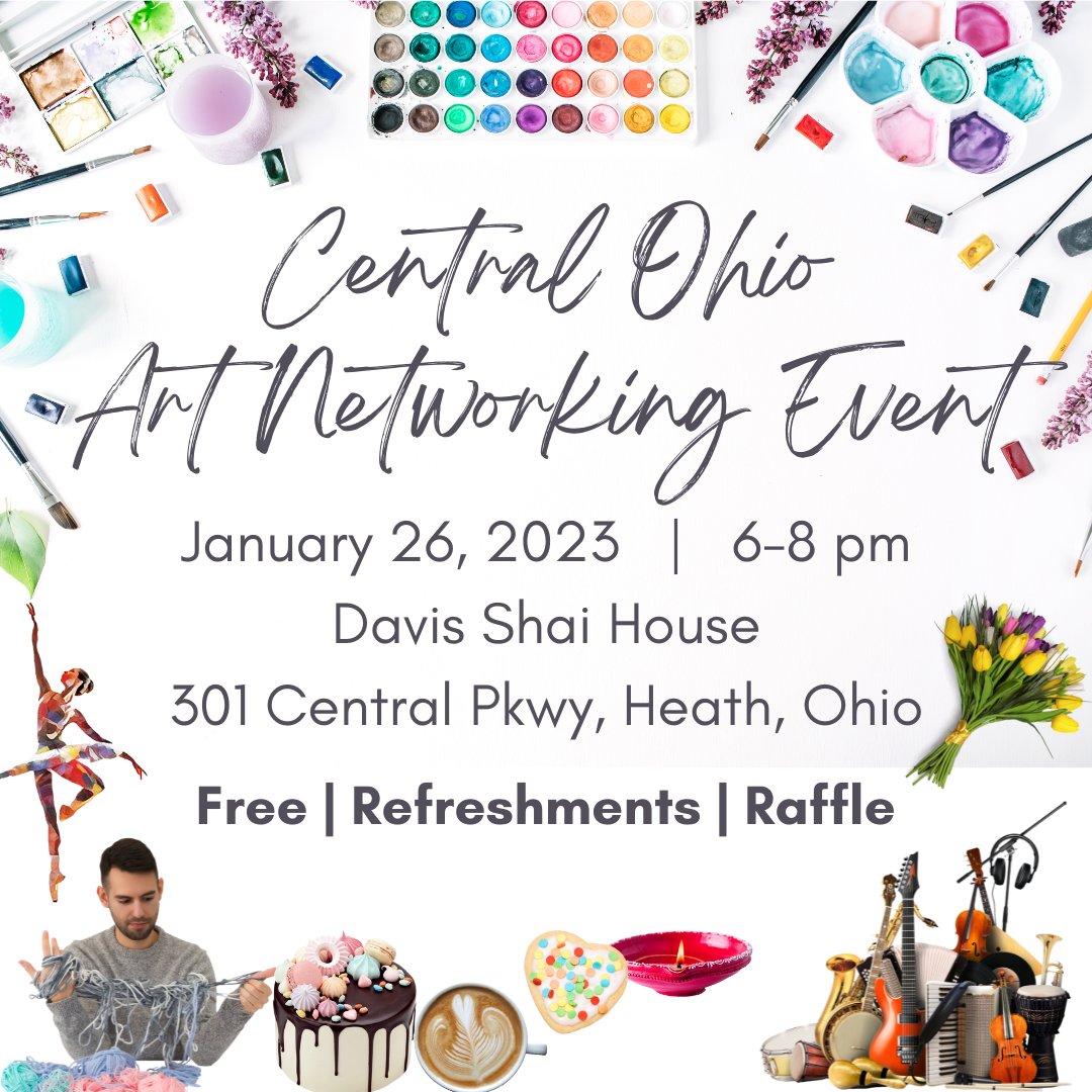 Tomorrow is our free Art Networking Event! If you're involved in the arts in any way, we hope you will join us!

ed.gr/ecyxe