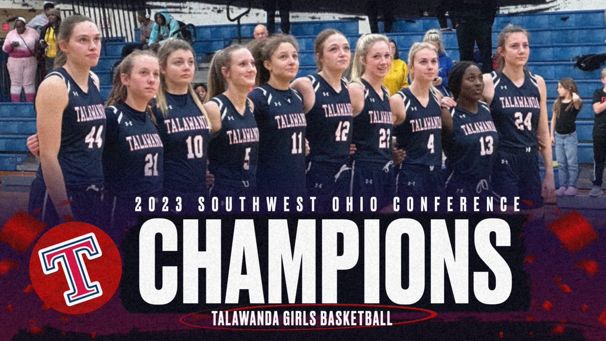 Talawanda Athletic Dept. (@ths_brave) on Twitter photo 🚨🚨🚨 <a href="/TalawandaGBBall/">Talawanda Girls Basketball</a> GOES BACK TO BACK WITH ANOTHER SOUTHWEST OHIO CONFERENCE CHAMPIONSHIP🏆!!!
🎉CONGRATULATIONS GIRLS!!!
<a href="/THSBoosters/">Talawanda Boosters</a> <a href="/THSTheTribe/">The Tribe</a> @bravedailynews <a href="/TalawandaHS/">Talawanda HS</a> <a href="/swocsports/">SWOC Sports</a> <a href="/SWOSportsDaily/">Southwest Ohio Sports Daily</a> 🚨🚨🚨 <a href="/TalawandaGBBall/">Talawanda Girls Basketball</a> GOES BACK TO BACK WITH ANOTHER SOUTHWEST OHIO CONFERENCE CHAMPIONSHIP🏆!!!
🎉CONGRATULATIONS GIRLS!!!
<a href="/THSBoosters/">Talawanda Boosters</a> <a href="/THSTheTribe/">The Tribe</a> @bravedailynews <a href="/TalawandaHS/">Talawanda HS</a> <a href="/swocsports/">SWOC Sports</a> <a href="/SWOSportsDaily/">Southwest Ohio Sports Daily</a>