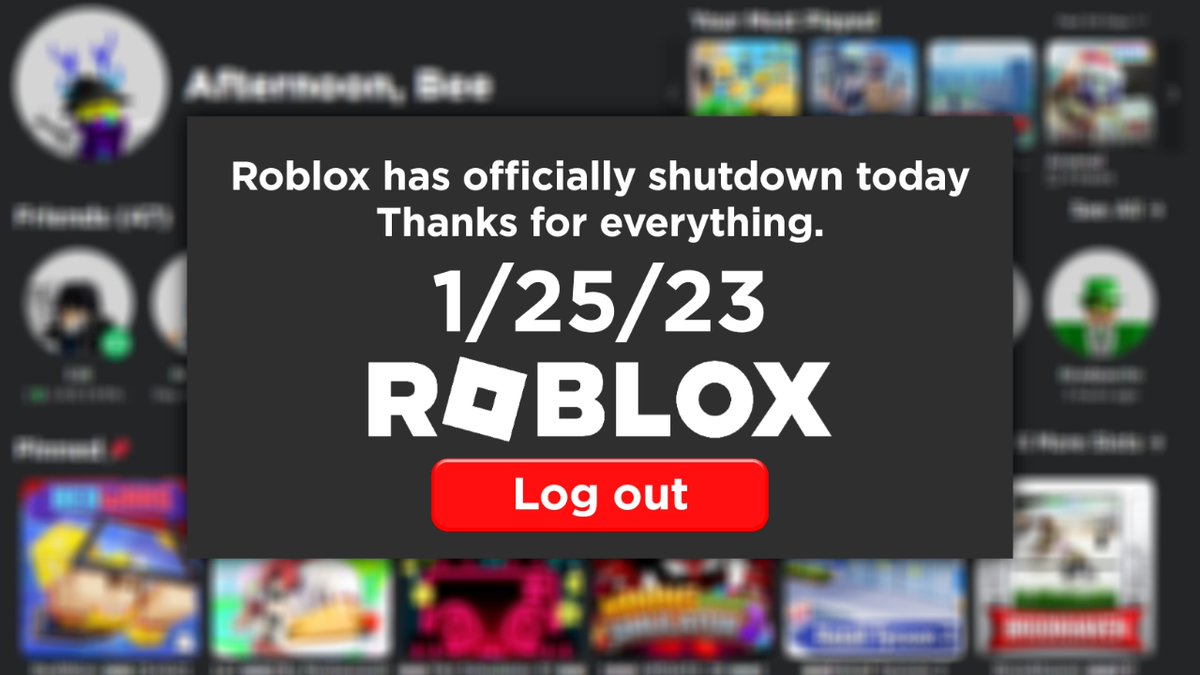 Roblox just SHUTDOWN FOREVER! 😭
Your 2nd emoji is your reaction.. 👀
